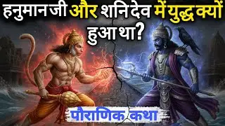 हनुमान जी और शनिदेव में युद्ध क्यों हुआ था? पौराणिक कथा mysterious video #arkvanshitalks 