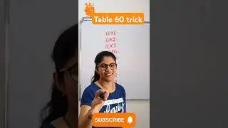 ✅ Easy way to ✍️ table 60 trick #shorts  #ytshorts #trending #mathedge