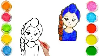 How To Draw cute Rumi Drawing, Painting & Coloring For Kids and Toddlers_🌈🎨 🐋