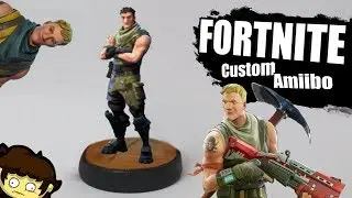 I make FORTNITE into a Custom Amiibo! (Default Skin) | Custom Amiibo Ep. 27