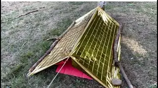 Refugio de emergencia ⛺️ con la manta térmica