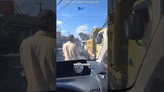 Ribut di Jalan, Bule vs Sopir Truk❗