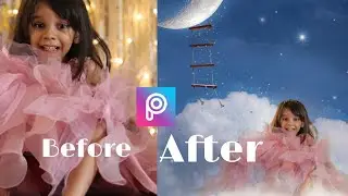 Suparna Ray cloud photo editing, Sitting on cloud photo editing, PicsArt cloud photo editing
