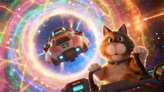 The Cat in the Spaceship Hat | Fun Space Adventure Song for Kids | Playful Cat's Galactic Journey