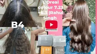 Loreal colour Golden lrldlscent blonde 7.23 +6.3 golden Dark Blonde colour |Rahul Singh #trending 