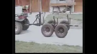 Suzuki LT F4WDX trailer KQ300 Kingquad 300 4x4 ATV przyczepa