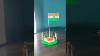 independence day national flag 🇮🇳making with paper #diy #shorts