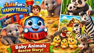Happy Train aur Nanhe Jaanwar 🐘🐼 | Emotional Kids Story | Hindi Cartoon#long video