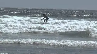 SUP Surfing Choppy Small Waves