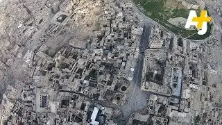 Drone Images Show Ancient City Of Aleppo In Ruins From War