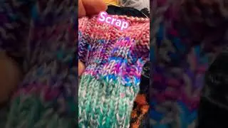 #knitting #scrap #yarn #sock #zerowaste #crafting #knittingsocks #sockknitting