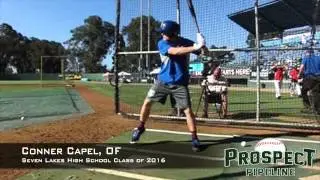 Conner Capel, OF, Seven Lakes High School, Swing Mechanics at 200 FPS