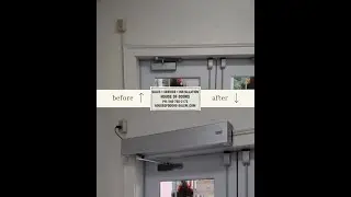 Before and After ADA Low Energy Automatic Door Operator Installation by House of Doors