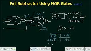 Full Subtractor using NOR Gates