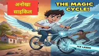 विलक्षण बालक की साइकिल: एक जादुई सफर और चोरों का खात्मा! #viralvideo  #like #kids #story 