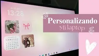 Como personalizar tu laptop | desktop aesthetic Pink Theme 🎀