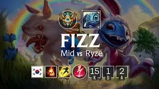 피즈 Mid vs 라이즈 - KR Challenger Patch 8.14