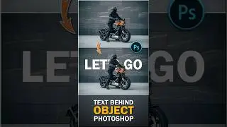 Place Text Behind Object | Photoshop Tips | Noob vs Pro Editor | Tutorial | The Edit Art | Biker