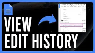 How to View Edit History in Google Docs (How to Check Edit History on Google Docs)
