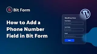 How to Add and Customize the Phone Number Field in Bit Form (Step-by-Step Tutorial)