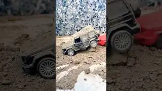 Crash Test 💥 Collision 💥 Mercedes G-WAGON Extreme mud offroad Scale model diecast miniature car