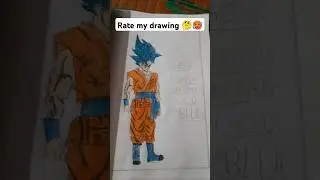 goku super saiyan god blue op drawing ❤️☠️👀 | subscribe my channel please | #drawing #art   #shorts