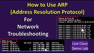 How to use ARP (Address Resolution Protocol) for Network Troubleshooting - Live Troubleshooting