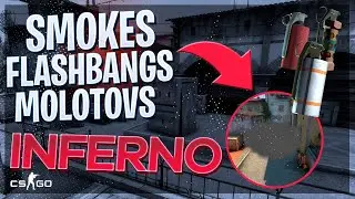 PRINCIPAIS SMOKES E UTILIT&Aacute;RIOS NO MAPA DA INFERNO NO CSGO 64 TICK (CSDICAS #2)