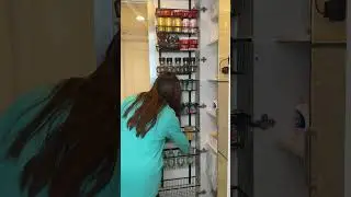 Organization Hack For Small Pantry: Over The Door Organizer with 9 tiers  #amazonfinds #pantry