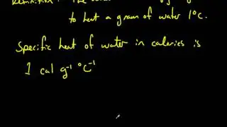 The Calorie and The Joule