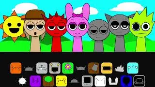 Incredibox Sprunki Sinner Edition But WITH LOVE SUS MOD! Raddy Mr.Sun  Cartoon Animation Beatbox fnf