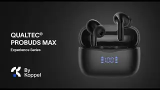 Casti wireless cu noise cancelling ProBuds MAX Qualtec by Koppel&reg;, moduri ANC&Transparency&Gaming
