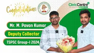 TSPSC Group-1 2024 Results | Mr. M. Pavan Kumar | Deputy Collector | CivicCentre IAS Rankers
