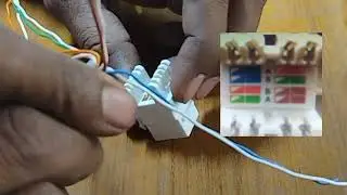D-Link i/o box and keystone jack installation color code