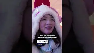 IN A MINUTE: Giant hotpot in China warms visitors in -20&deg;C Harbin #shorts