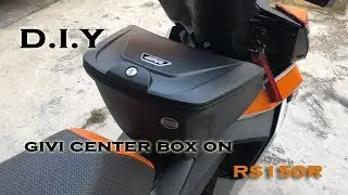 DIY : RS150R pasang center box