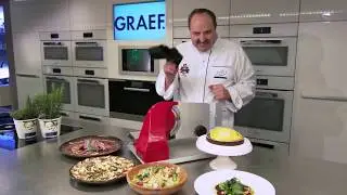 Johann Lafer pr&auml;sentiert den Graef MiniSlice Aufsatz