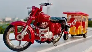 Centy Toy Bullet против Centy Toy Auto Rikshaw Масштабная модель Гонки | Литая модель автомобиля ...