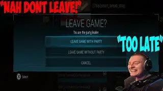 He said not to leave... UNLUCKYYY (Funny Moments/Best Bits in Warzone)
