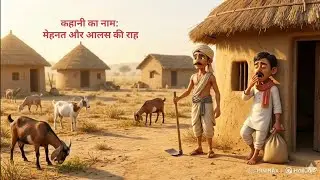 कहानी का नाम: मेहनत और आलस की राह #hindikahanian #cartoon #cartoonvideo #kahaniya 