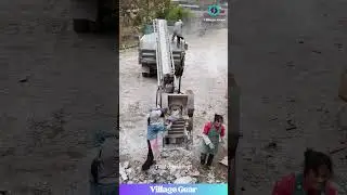 This Stone Crusher is a MONSTER! Watch it DESTROY Rocks! #destruction #crusher #satisfying #mining