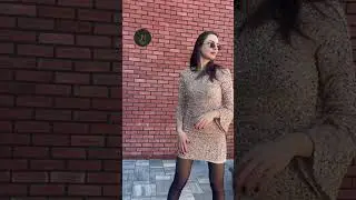 Woman Beige Sparkle Dress with Black Tights Stockings outfit | #outfitideas