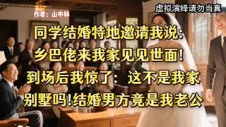 同学聚会初恋特地邀请我说：让你见一下我老公，她老公看到我时