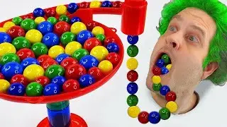 Experiment: Marble Run Race ☆ HABA Slope & Retro Truck, Garbage Truck Long Version