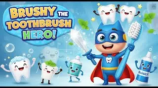 Brushy the Toothbrush Hero 🪥 | Fun Brushing Song for Kids | Dental Hygiene Song for Children | Veo3