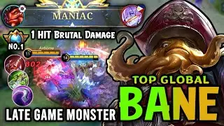 Supreme 1 Bane!! Top Global Bane Best Build And Emblem 2023 - Mobile Legends