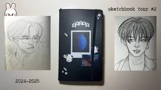 обзер скетчбука 2 (STRAY KIDS, HSR, ARCANE, BTS etc.)