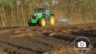 John Deere 6M195 culteren