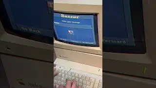 Printing a banner with a dot matrix printer on an Apple IIGS | #retro #nostalgia #80s #vintage