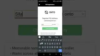 Register FIO address in ONTO Wallet Free 🤩😲